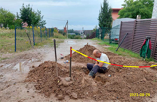 Vandens tiekimo sistemos avarija